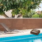 Shading mesh 2 x 50 meters, brown, 90% concealment for gardens, terraces and plot delimitation Shading mesh 2 x 50 meters, brown, 90% concealment for gardens, terraces and plot delimitation