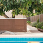 Shading mesh 2 x 50 meters, brown, 90% concealment for gardens, terraces and plot delimitation Shading mesh 2 x 50 meters, brown, 90% concealment for gardens, terraces and plot delimitation