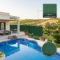 Rete ombreggiante 2x10 m | Schermatura e privacy per la tua terrazza o giardino | Rete verde per la privacy 90 g/m2 | 90% di omb Rete ombreggiante 2x10 m | Schermatura e privacy per la tua terrazza o giardino | Rete verde per la privacy 90 g/m2 | 90% di omb