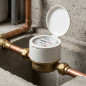 Hauswasserzähler mit Einzelanschluss 20 mm | 1-Zoll-Gewinde | Für Warmwasser Hauswasserzähler mit Einzelanschluss 20 mm | 1-Zoll-Gewinde | Für Warmwasser
