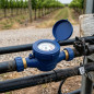 Compteur d'eau multijets 32 mm | Filetage mâle 1½'', homologation CEE, débit maximal 10 m³/h