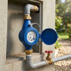 Contatore d'acqua multigetto da 25 mm | Filettatura maschio da 1'', omologazione CEE, portata massima 7 m³/h