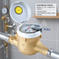 Brass Multi-Jet Water Meter for Hot Water 20mm - 1'' | Drinking Water Use