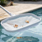Surface Leaf Skimmer for Swimming Pools | Clip-On Attachment System | Quick Cleaning of Leaves and Impurities
