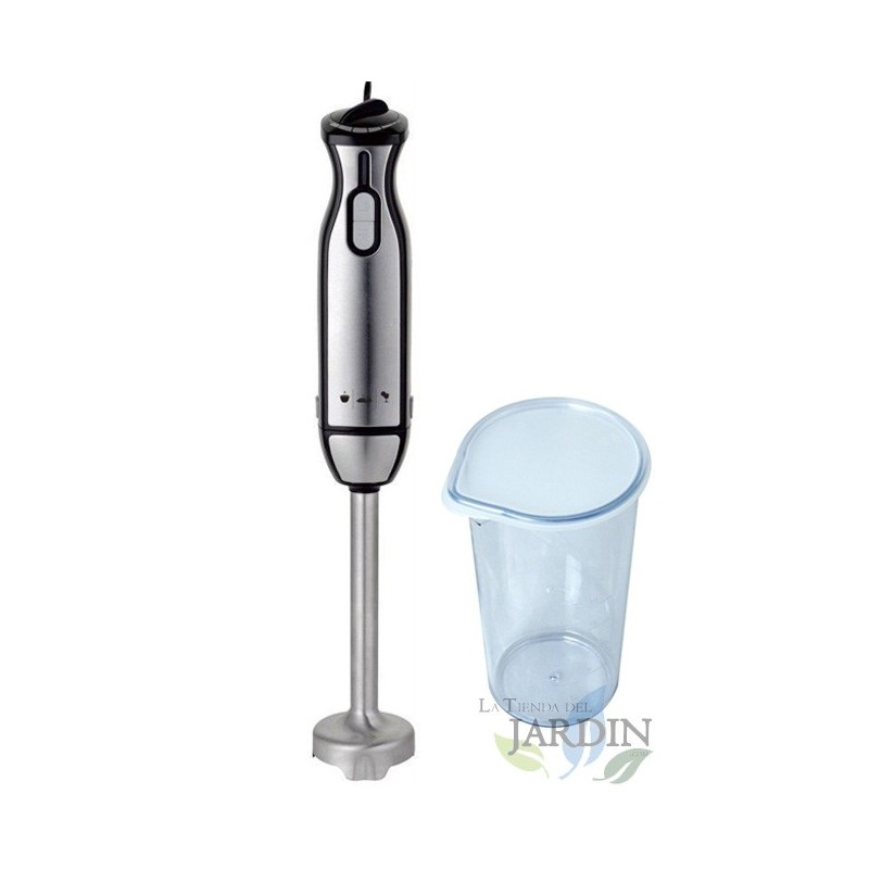 1000W Hand Blender, 2 Speeds + Beaker | Stainless Steel Hand Blender