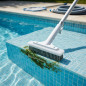 165 mm straight brush with aluminum support and stainless steel bristles.