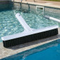 Escova de piscina reta de 330 mm | Acessório com clipe para limpeza eficiente