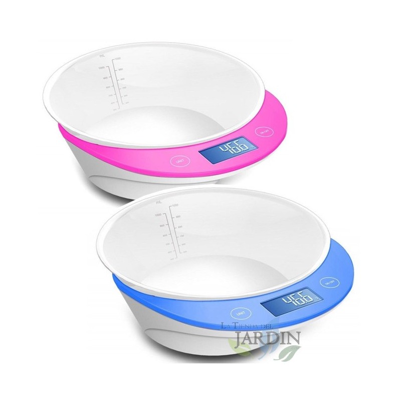 Balança de cozinha para alimentos, tigela de 5 kg, graduação de 1 grama, função de tigela para pesagem fácil Balança de cozinha para alimentos, tigela de 5 kg, graduação de 1 grama, função de tigela para pesagem fácil