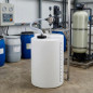Depósito de Polietileno Cilíndrico para Dosificación, 350 L (Ø 660 mm, Alt. 1.165 mm) | Bidón Piscina Químicos