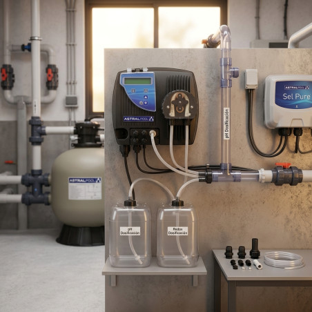 Control Basic Plus 5L/h, misura automaticamente il pH o Redox della piscina.