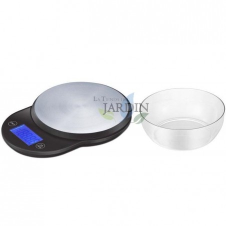 Bilancia da cucina in acciaio inox, con ciotola removibile da 2L. Carico massimo 5 kg - 1 g