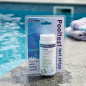 6-in-1 test strips, Analysis of free chlorine, pH, alkalinity, bromine, hardness and cyanuric acid. 6-in-1 test strips, Analysis of free chlorine, pH, alkalinity, bromine, hardness and cyanuric acid.