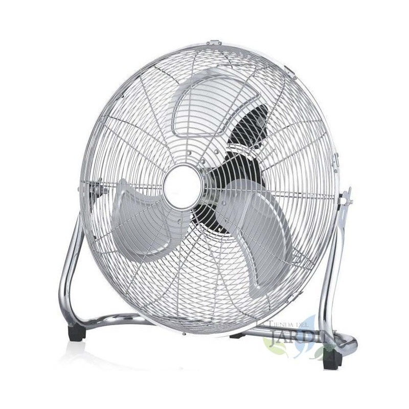 Ventilateur de sol industriel métallique 20'' 50 cm, 120 W, 3 niveaux de ventilation, intérieur et extérieur, ventilateur puissa