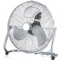 Ventilador de chão industrial Thulos de 51 cm, 120 W, 3 velocidades | Ventilador inclinável de alta velocidade | Ventilador de m