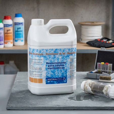 Nettoyant pour cellules électrolytiques Netcel | 5 litres | Entretien des piscines à électrolyse au sel