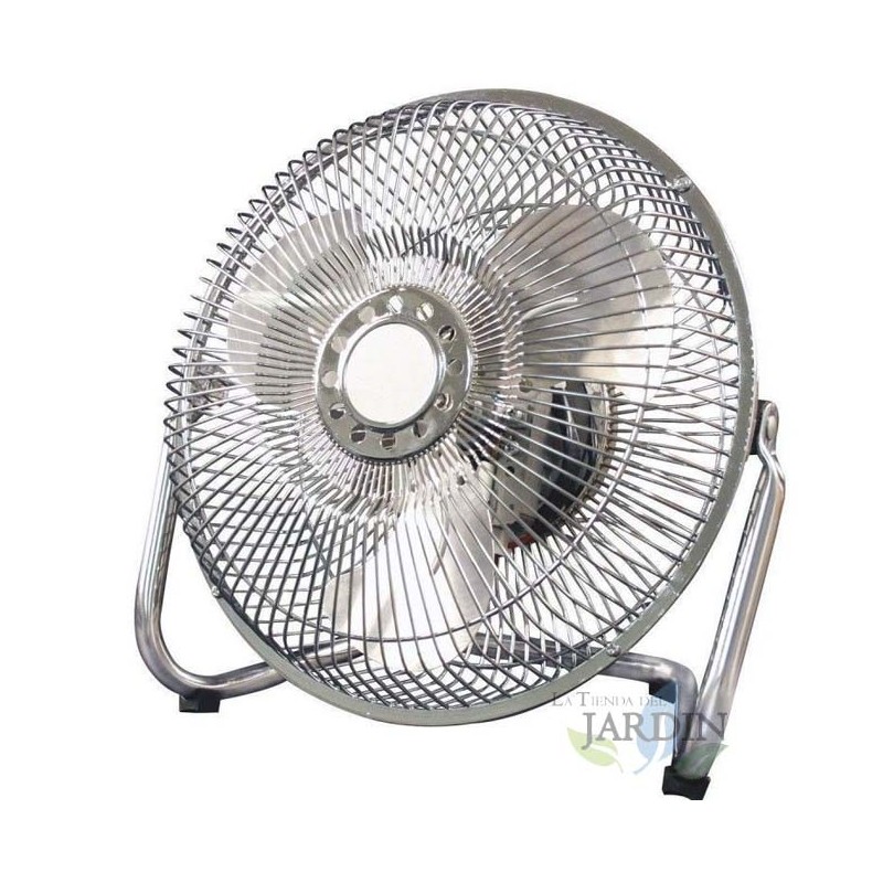 Ventilateur de sol métallique 9'' 23 cm, 38 W, 3 niveaux de ventilation, intérieur et extérieur, ventilateur puissant