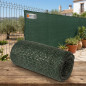 Maille d'ombrage 1,5 x 50 mètres, vert foncé, dissimulation à 75% pour jardins, terrasses et délimitation de parcelles Maille d'ombrage 1,5 x 50 mètres, vert foncé, dissimulation à 75% pour jardins, terrasses et délimitation de parcelles