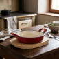 Casserole en Ronde Rouge, 200 ml - 12 x 3 cm, Lacor Casserole en Ronde Rouge, 200 ml - 12 x 3 cm, Lacor