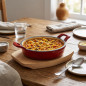 Casserole en Ronde Rouge, 200 ml - 12 x 3 cm, Lacor Casserole en Ronde Rouge, 200 ml - 12 x 3 cm, Lacor