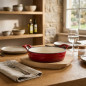 Casserole en Ronde Rouge, 200 ml - 12 x 3 cm, Lacor Casserole en Ronde Rouge, 200 ml - 12 x 3 cm, Lacor