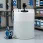Zylindrischer Behälter aus Polyethylen zum Dosieren, 500 L (Ø 800 mm, Höhe 1.200 mm)