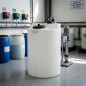 Zylindrischer Behälter aus Polyethylen zum Dosieren, 500 L (Ø 800 mm, Höhe 1.200 mm)