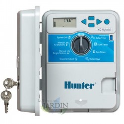Programador de riego Hunter XC Hydrid 6 zonas exterior