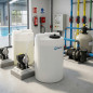 Serbatoio dosatore cilindrico in polietilene, 125 L (Ø 515 mm, Ht. 735 mm) | Fusto per prodotti chimici per piscine