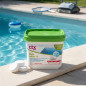 Comprimés de chlore multi-actions sans acide borique 250 g CTX-393SB | 4 kg | 5 actions | Traitement complet Comprimés de chlore multi-actions sans acide borique 250 g CTX-393SB | 4 kg | 5 actions | Traitement complet