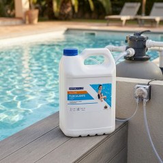 Astral Flüssigflockungsmittel 25 l | Poolwasserklärer | Wirksame Entfernung von Verunreinigungen