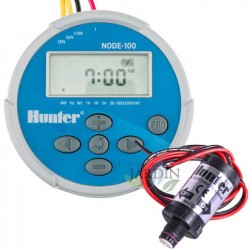 Regolatore di irrigazione a batteria Hunter NODE100 + solenoide da 9 V