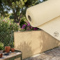 Concealment shading mesh 1 x 50 meters, beige, 95% concealment for gardens, terraces and plot delimitation