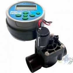 Programmateur d'irrigation à batterie 9V NODE100 Hunter + Électrovanne d'arrosage PGV100 1'' 9V