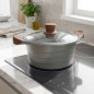 Casseruola con coperchio in vetro | Grigio | Alluminio 2,5 L | 20 cm | Pentola con coperchio in vetro | Lacor Casseruola con coperchio in vetro | Grigio | Alluminio 2,5 L | 20 cm | Pentola con coperchio in vetro | Lacor