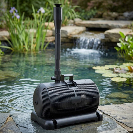 Tauchpumpe 2500 l/h für Teiche mit Wasserspielen und Filterung