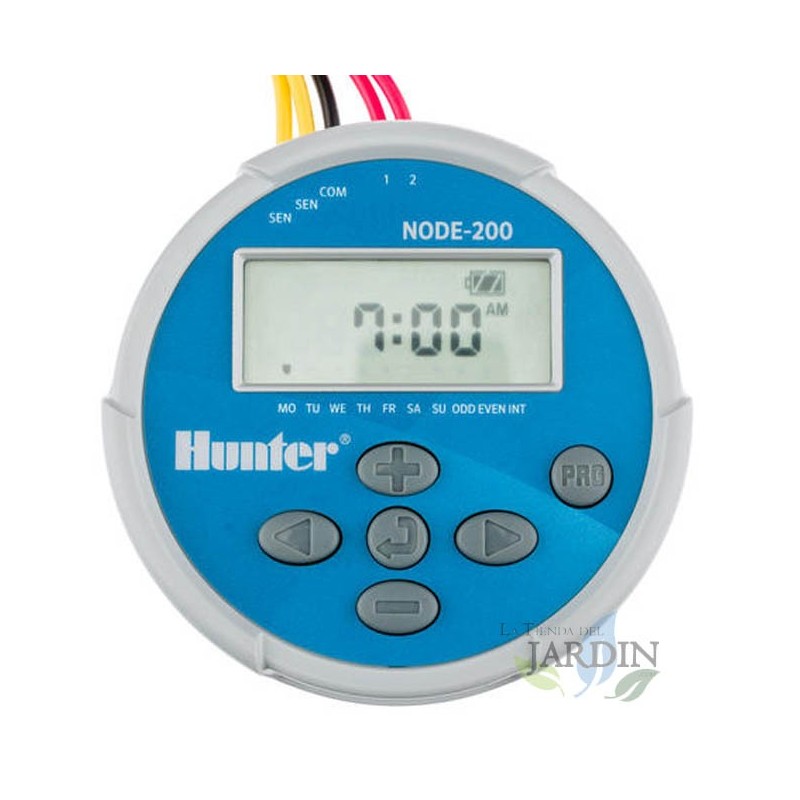 Programmatore di Irrigazione a Batteria 9V NODE200 Hunter, 2 Zona di Irrigazione Programmatore di Irrigazione a Batteria 9V NODE200 Hunter, 2 Zona di Irrigazione