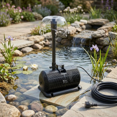 800 l/h submersible pump for ponds with water features and filtration