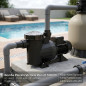 Pompa per piscina Victoria Plus 21.500 l/h | 1,10 kW | 1,5 CV | Monofase | Pompa per piscine residenziali