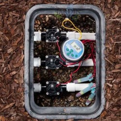 Programmateur d'irrigation à batterie 9V NODE200 Hunter + 2 Électrovanne d'arrosage PGV100 1'' 9V