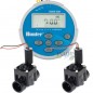 Programmateur d'irrigation à batterie 9V NODE200 Hunter + 2 Électrovanne d'arrosage PGV100 1'' 9V