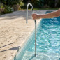 Rambarde en acier inoxydable pour échelle de piscine Ø43 mm | Garde-corps de piscine | Antidérapante et résistante à la corrosio Rambarde en acier inoxydable pour échelle de piscine Ø43 mm | Garde-corps de piscine | Antidérapante et résistante à la corrosio