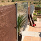 Shade Net 1x10 m | Privacy Screen for Patio or Garden | Brown Privacy Net 160 g/m² | 100% Privacy Shade Net 1x10 m | Privacy Screen for Patio or Garden | Brown Privacy Net 160 g/m² | 100% Privacy