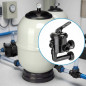  Pool filter Ø 350 mm - 1½" outlets, with bayonet valve