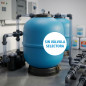 Pompe de filtration pour piscine Ø 900 mm | Sorties 2" | Sans vanne de sélection | Haute efficacité