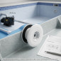 Boquilla de Impulsión Multiflow para Piscina | Rosca Exterior 2" | Interior Encolar Ø 50 mm | Color Blanco