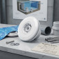Bocal de entrada Multiflow | Rosca para piscinas de vinil | Conexão de 50 mm | Branco