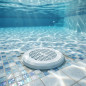 Bonde de norme sans inserts pour piscines, grille plate, blanc Bonde de norme sans inserts pour piscines, grille plate, blanc