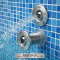 Einlassdüse aus Edelstahl, Ø 20 mm | Länge 70 mm | Für Schwimmbäder | Hohe Effizienz | Langlebig und robust