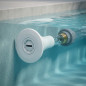 Ugello di aspirazione Norm per piscine | ABS bianco | Filettatura maschio da 2" e diametro interno 50 mm | Piscine in cemento