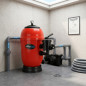 Rapidpool Seitenmontage-Poolfilter | Ø 650 mm | 1 1/2" Auslass | Rot | Poolfilter